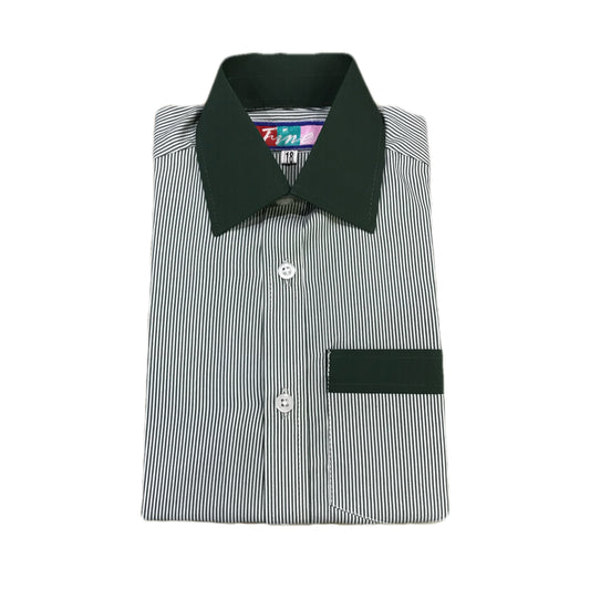 Green Thin Line Boys Shirt