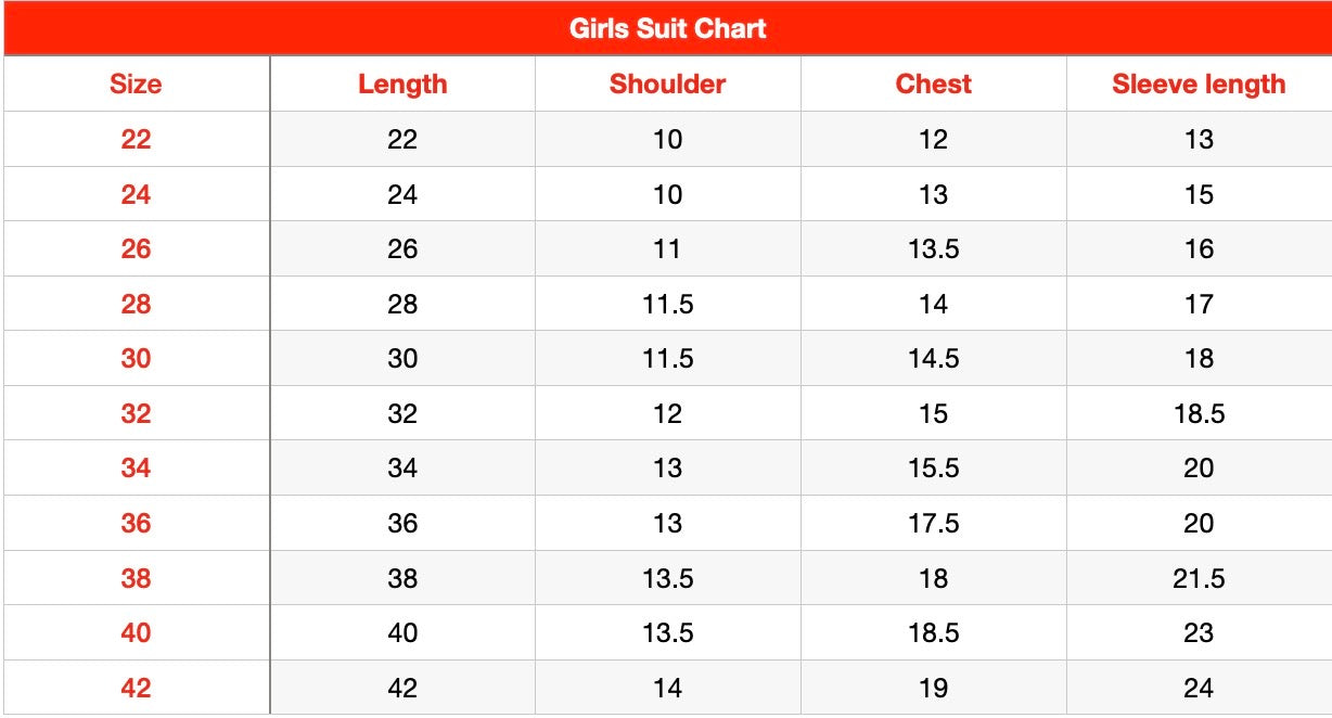 Spirit School Girls Suit